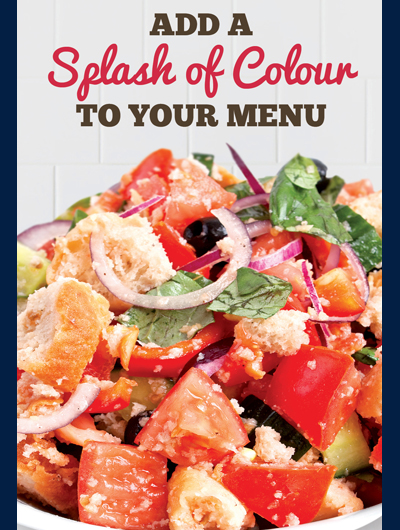 Add a Splash of Colour to your Menu